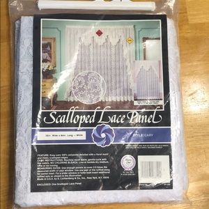 Shabby chic Scalloped Lace Window Panel
